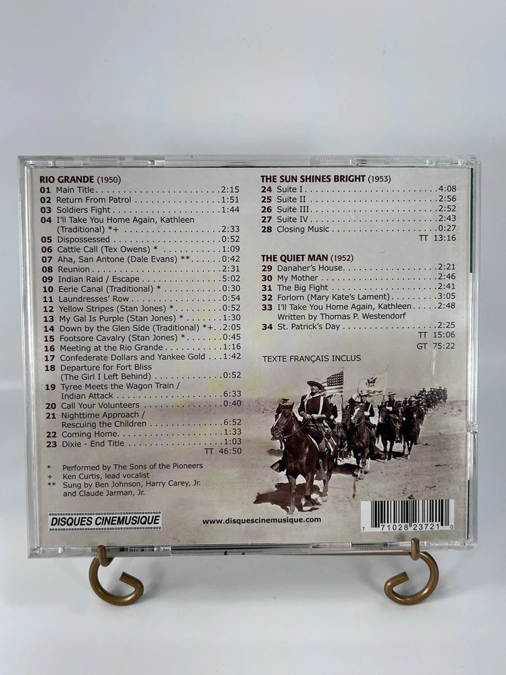 RIO GRANDE / THE QUIET MAN / THE SUN SHINES BRIGHT Soundtrack CD Young Ford Foto 2 de 4