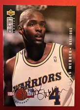 1994-95 Collector's Choice CHRIS WEBBER Silver Signatures #200 Warriors