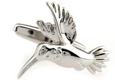 Hummingbird Pair Cufflinks in a Presentation Gift Box & Polishing Cloth
