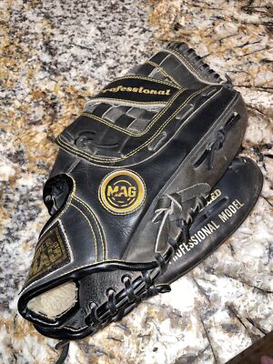 Regent  The Super MAG  Leather Softball Baseball Glove Black Mitt Righty Vintage