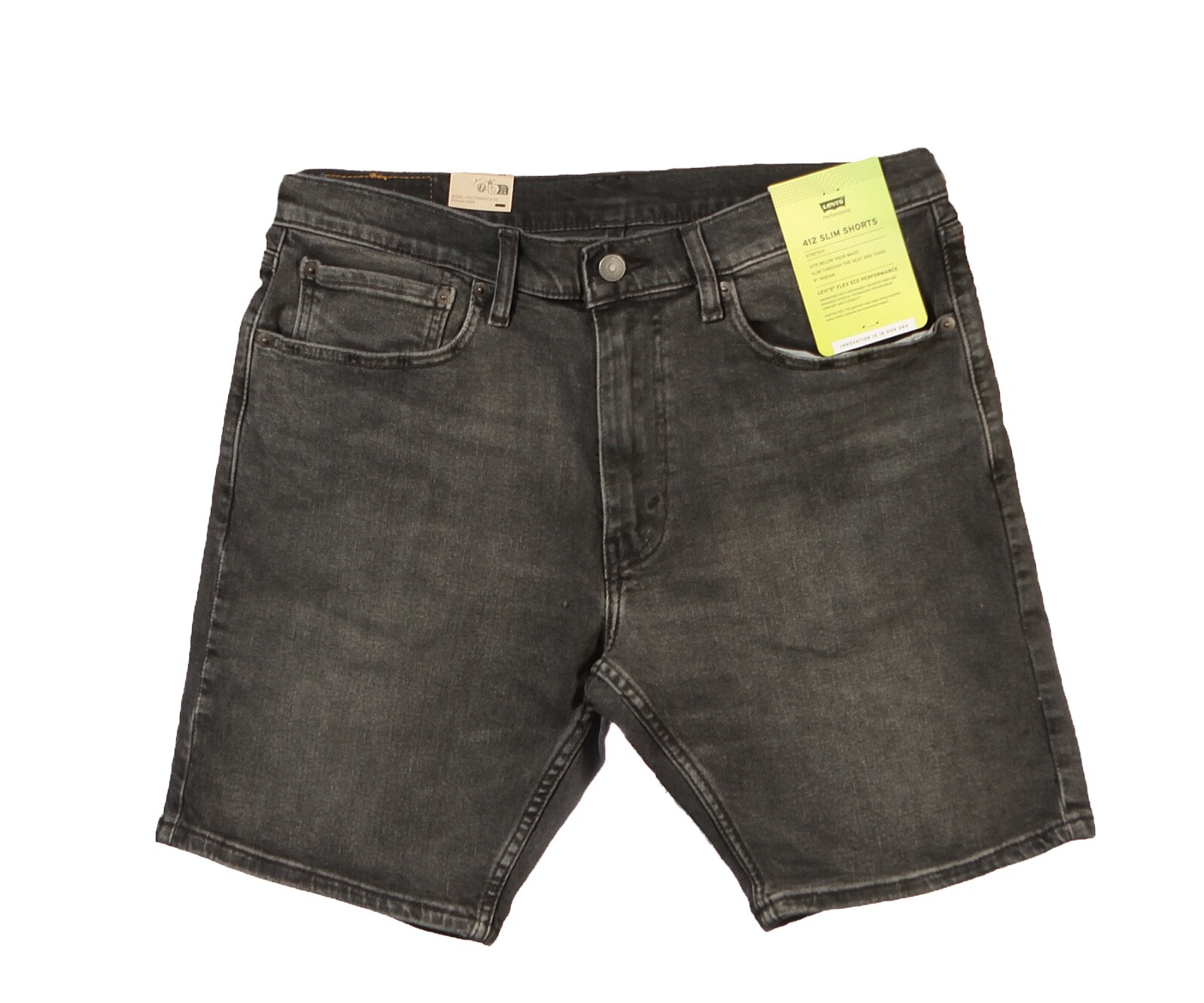 Мужские джинсовые шорты Levi s 412 Slim Fit I стирка Wax On Wax Off I Стиль 39387-0071 7890₽