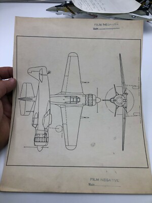 WW2 AIR TRAILS Magazine camera ready artwork BLOCH MB 152 film negative