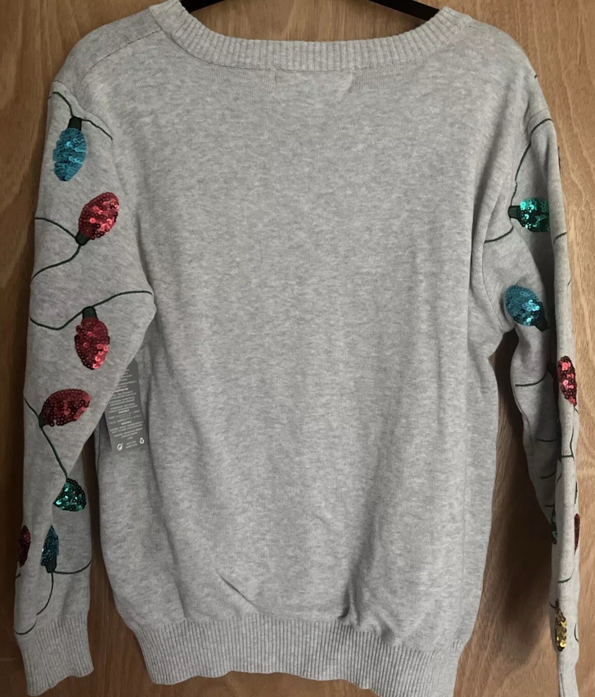 MINNIE MOUSE DISNEY STORE Christmas Light Bulb Sweater Women XXL NEW WT image 5