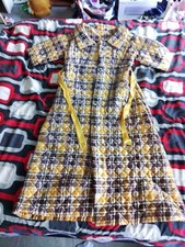 Vintage 60s Miss America Undergarment Company Quilt Stitch Bathrobe