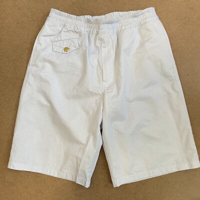 Marc Jacobs Swim Trunks Board Shorts Hexagon Print White M