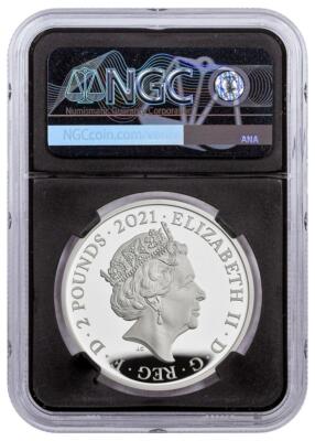 2021年 イギリス ミュージックレジェンド 「ザ・フー」2ポンド 銀貨 NGC 2021 UK Music Legends -The Who £2 1oz Proof Colorized Coin NGC