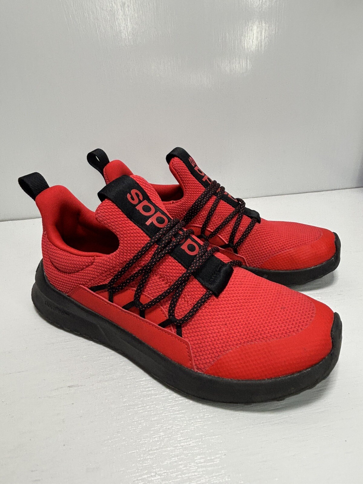 SAOLA Adidas Lite Racer Adapt 5.0 scarpe da corsa uomo taglia 7 rosso nero GW4163