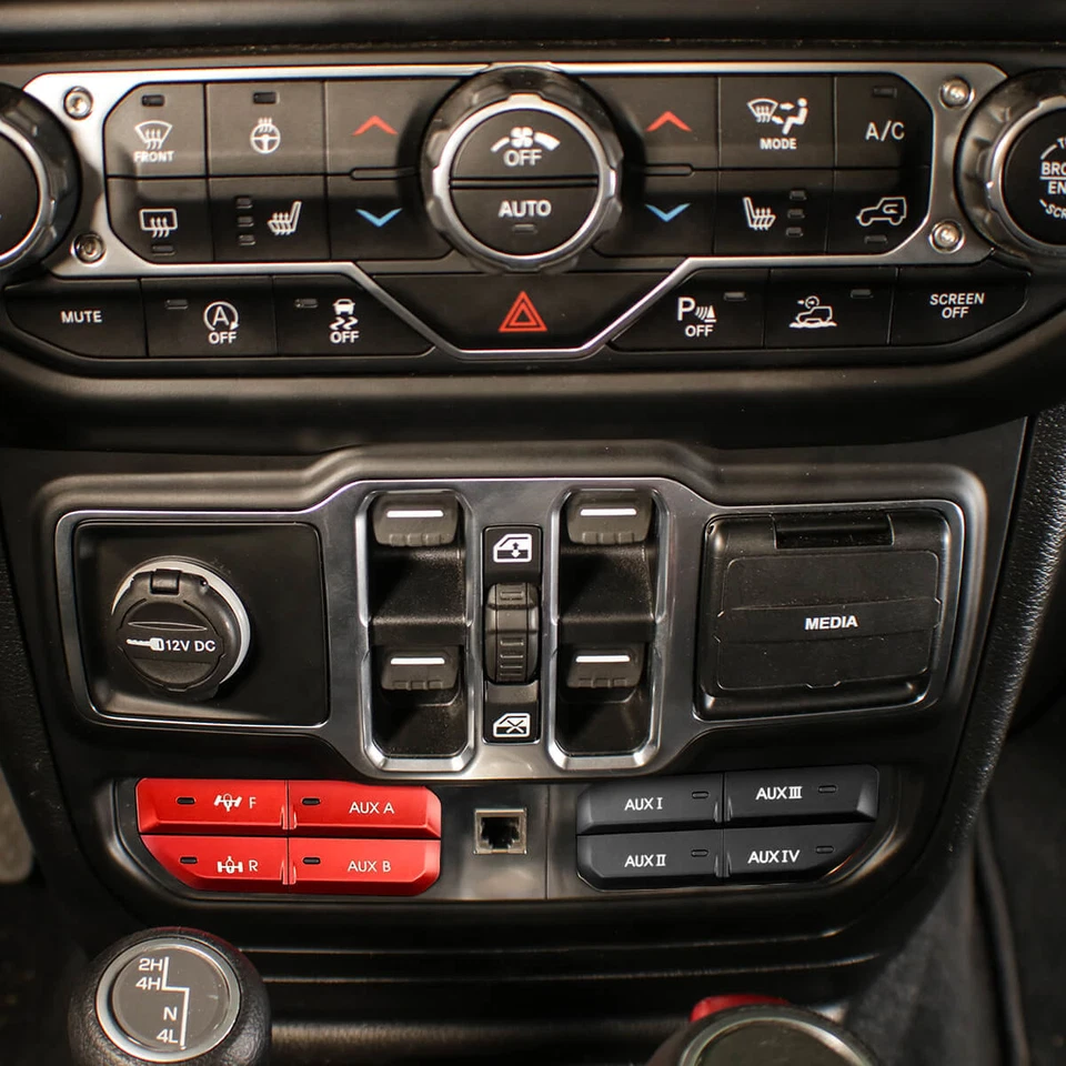 Auxiliary Switch Bank Kit Custom Fit for Jeep Wrangler JL/Gladiator JT 2018-2021 - Изображение 4 из 4