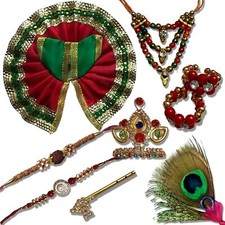laddu Gopal Ji/Kanha Ji Assorted Multicolored Combo Set of Dress Size 2 US