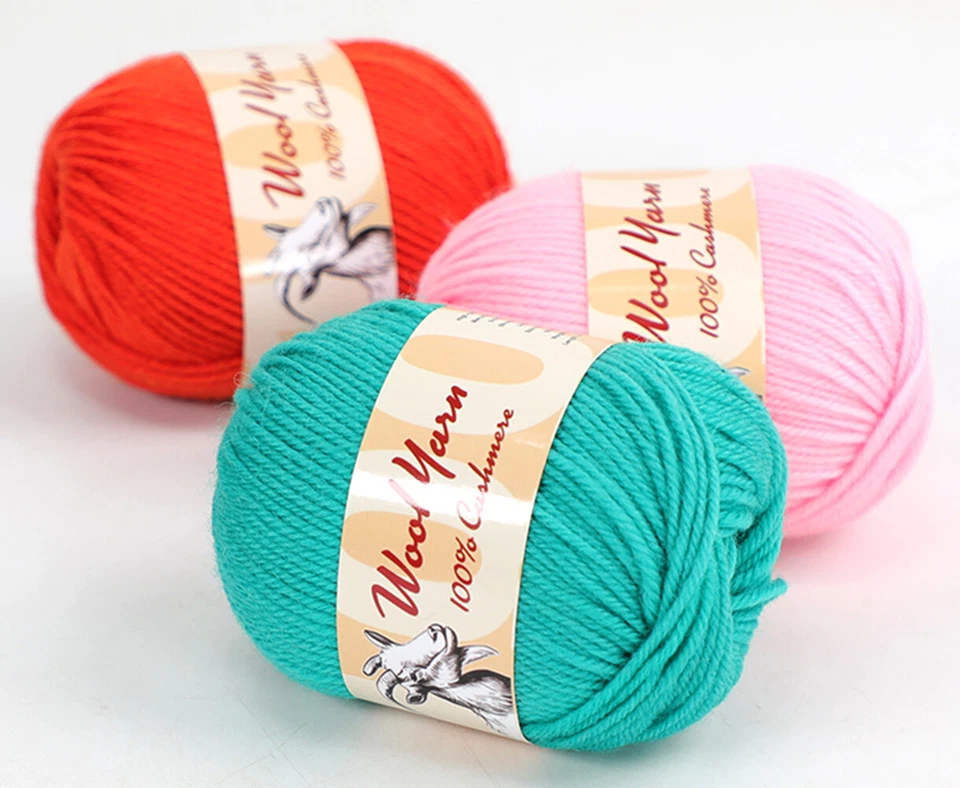 Hilo de lana 100 % cachemir (paquete de 10) de Yonkey Monkey ideal para tejer ganchillo Foto 2 de 4