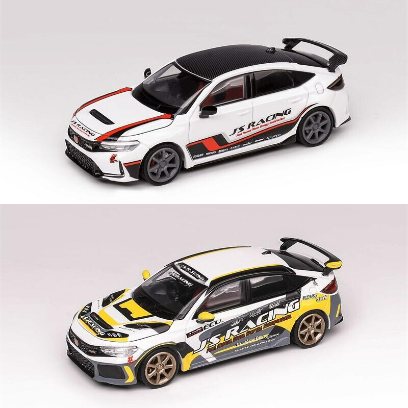 Motorhelix MH 1:64 Civic Type-R FL5 J's Racing Pearl White Diecast Model Car