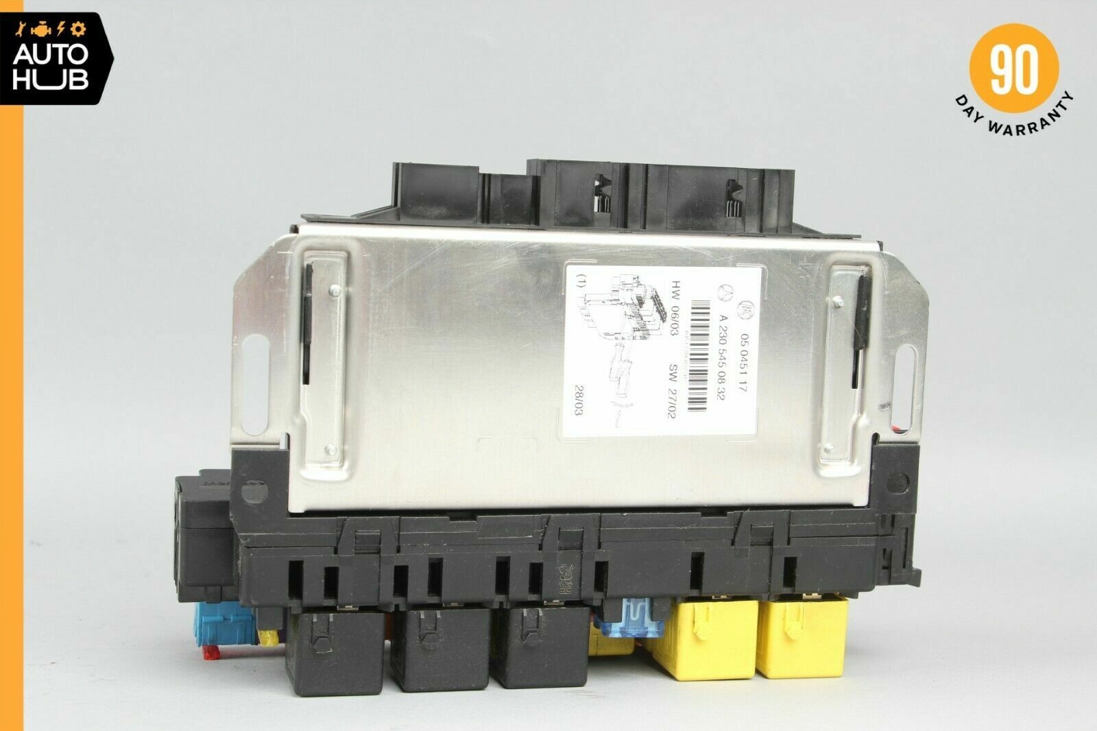 03-12 Mercedes R230 SL500 SL550 SLR Front Left SAM Fuse Box Control Module OEM