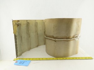 12" Woven Back Smooth Top Cleated Incline Conveyor Belt 128"