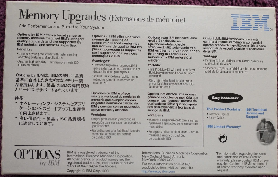 Options by IBM 20L0241 Non-parity SO-DIMM 64MB 66MHz 3.3V New Old Stock - Image 2 of 2