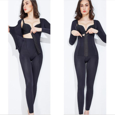 Long Sleeve Pants 1 Piece Full Body Shaper Firm Control Bodysuit Women