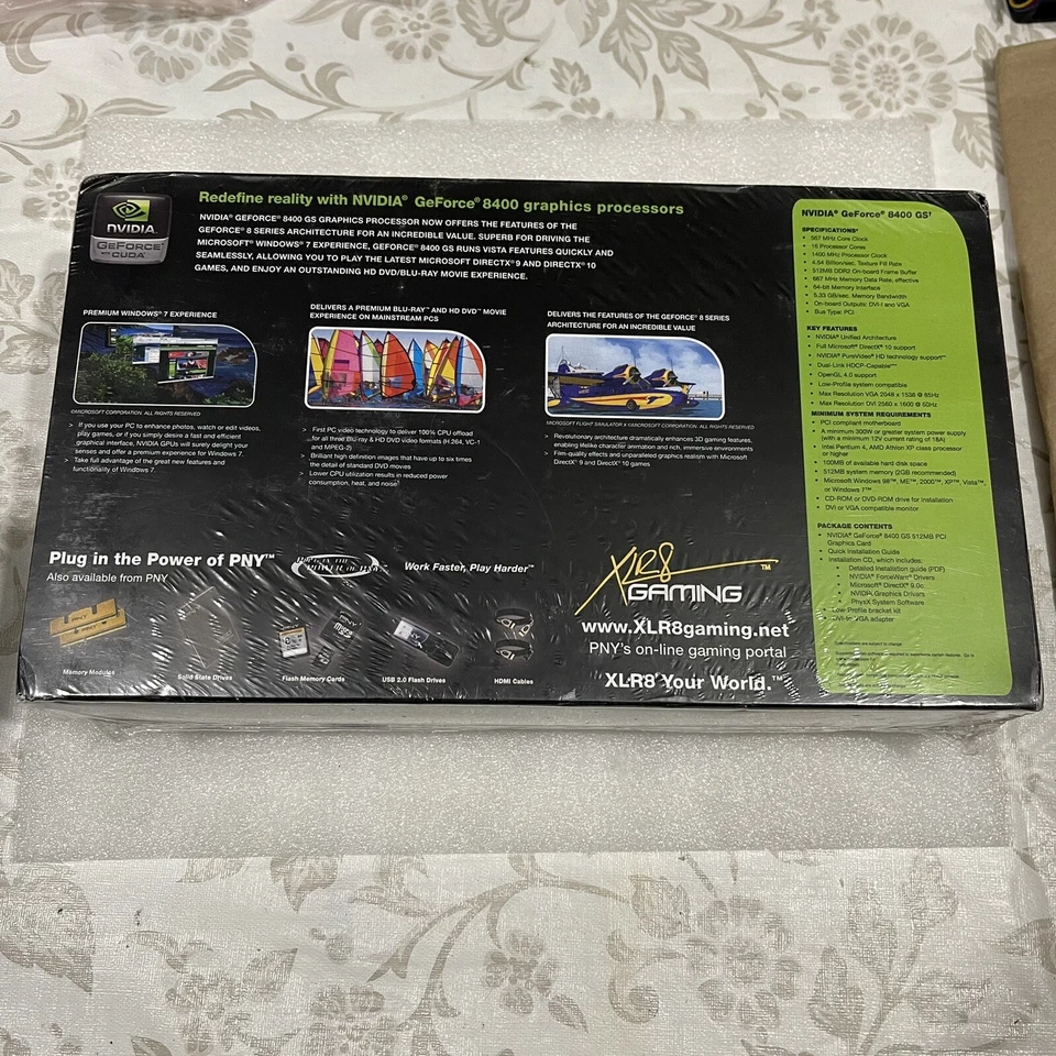 PNY GeForce 8400GS VCG84512SPPB 512MB Graphics Card NVIDIA - Image 2 of 3