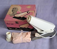 MOULINEX SECHE CHEVEUX CASQUE SOUPLE N°4 ROSE BOITE ORIGINE ANNEES 60 FONCTIONNE