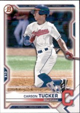 2021 BOWMAN PROSPECT CLEVELAND INDIANS - CARSON TUCKER #BP-77