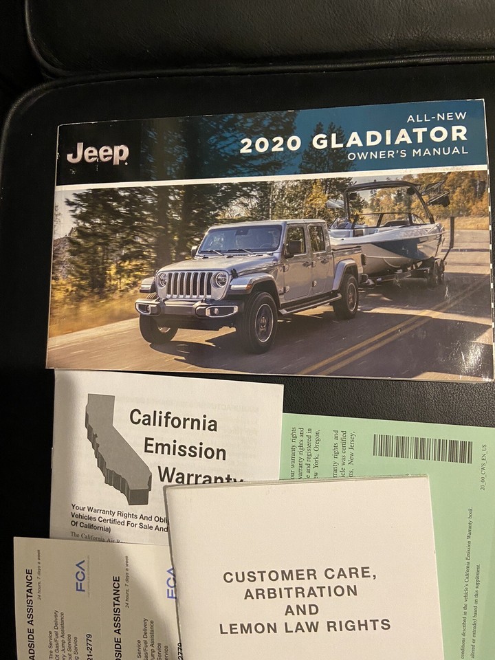 2020 JEEP GLADIATOR OWNERS MANUAL FOR Rubicon Overland Mojave Sport