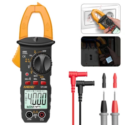 Digital LCD AC Clamp Meter Current Voltage Multimeter Temp Volt Amp Tester UK