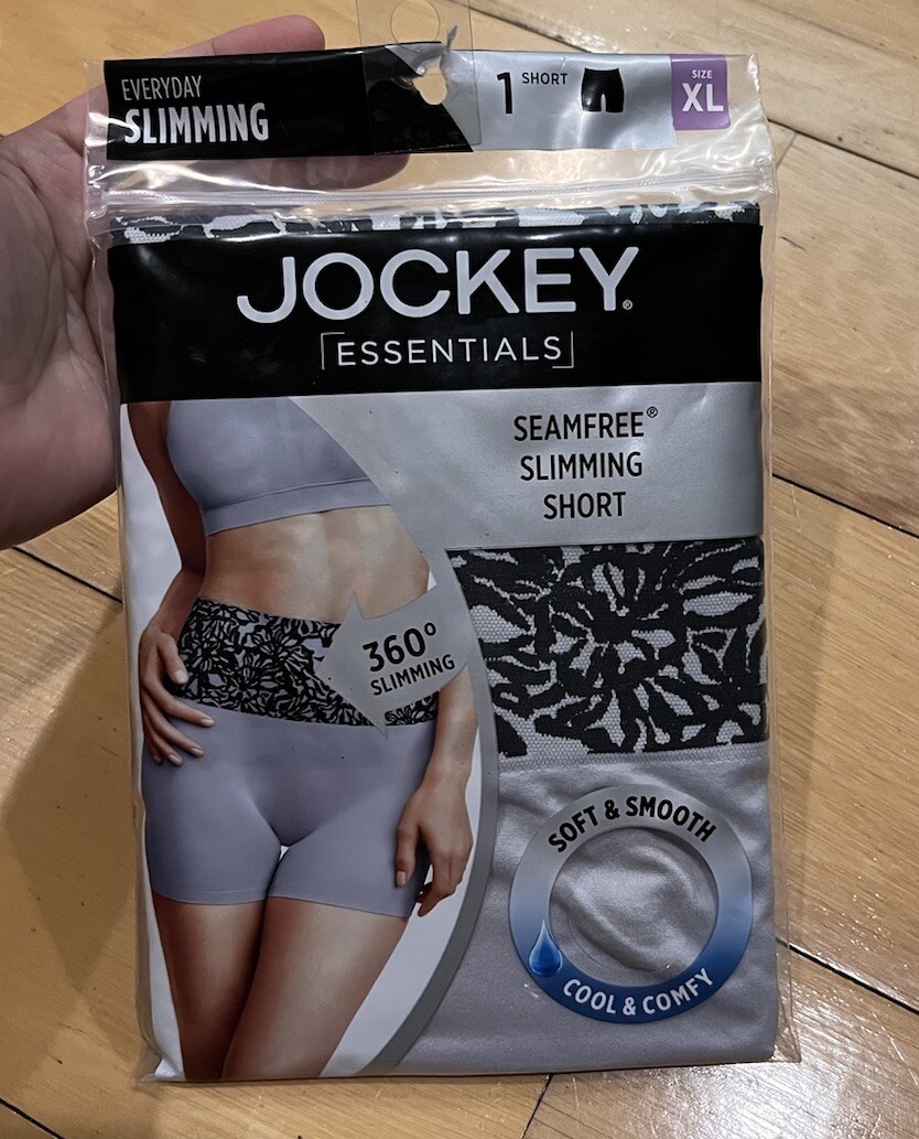Jockey Essentials Women's Seamfree Slimming Short, Cooling Shapewear XL