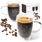 Double Walled Glass Coffee Mugs For Couples Espresso Cups Coffee Cups For Couple