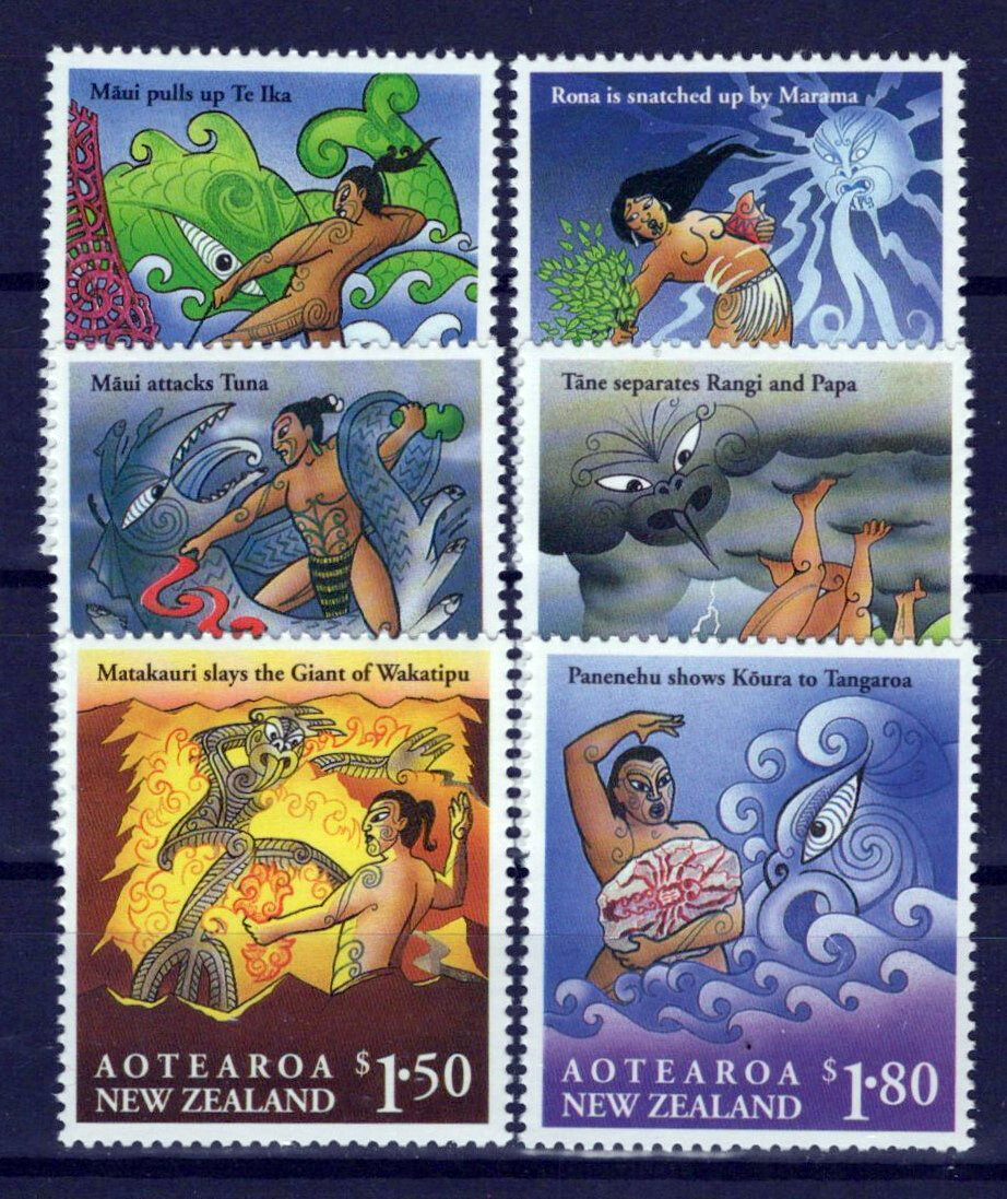 New Zealand 1219-1224 MNH Māori Myths Lore Legends ZAYIX NZES0092M
