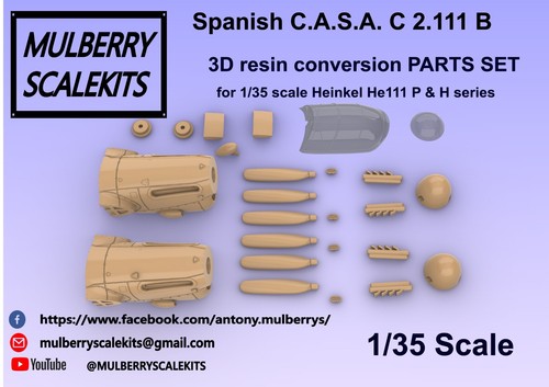 1/35 CASA C 2.111 CONVERSION SET FOR BORDER MODELS HEINKEL He111 H - Imagen 3 de 6
