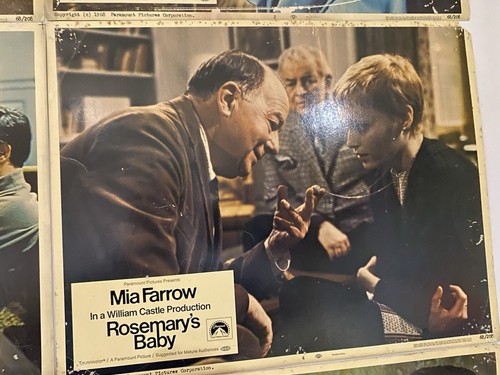 Rosemary’s Baby 1968 Vintage Lobby Card Set with Mia Farrow & John Cassavetes - Picture 6 of 12