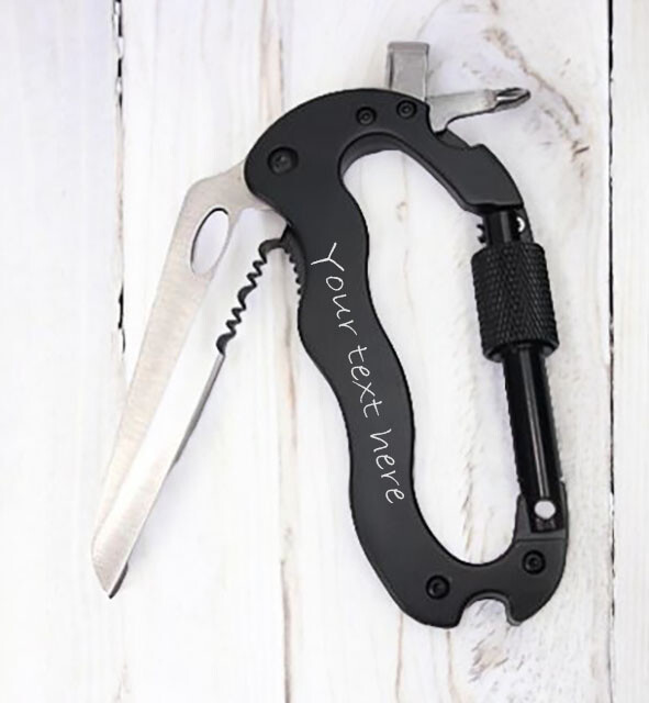 17-in-1 Multi-Tool Carabiner with Knife and Screwdriver 17-in-1 Multi-Tool Carabiner with Knife and Screwdriver