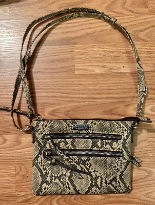 Carlos Santana Crossbody Purse Handbag Bag Faux Alligator - Main Image