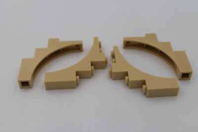 Lego 10x Brückenstein 1x5x4 arch 2339 beige tan