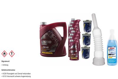 12L MANNOL Motoröl SAE 0W-40 LEGEND+ESTER inkl. Additiv Auslaufschlauch