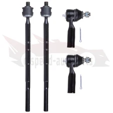 4PCS Inner Outer Tie Rod Fits Ford Escape Mazda Tribute MERCURY Mariner Steering