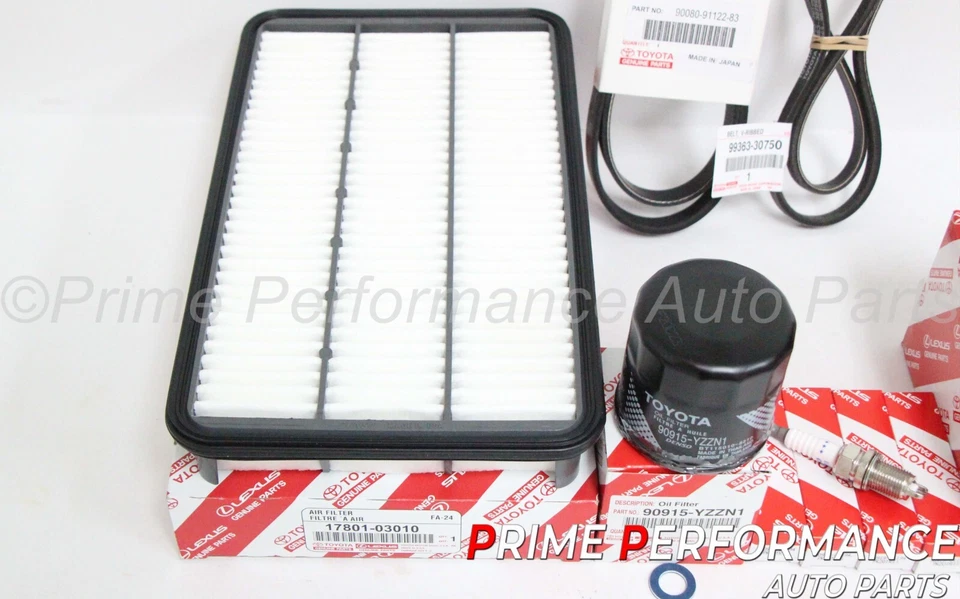 Toyota Camry 97-01 Solara 99-01 4-Cyl 2.2L Tune Up, Fuel Filter & Drive Belt Kit - Image 2 of 4