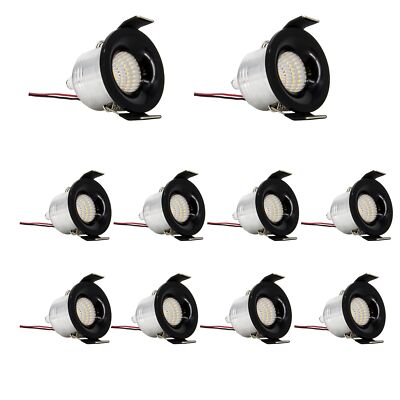 10x LED Spotlight schwarz Einbaustrahler 3W 240V Terrassen Decken Leuchte Spot