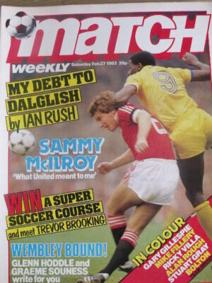 Spielmagazin Fußball 27.02.1982 Poster Bolton Wanderers Mannschaftsgruppe