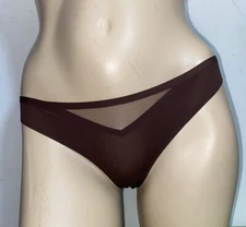 Victoria's Secret Very Sexy Thong  Panties  Brown Sz   Small  NWT