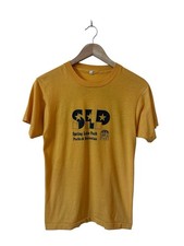 Vintage Parks And Recreation T Shirt Youth Medium Yellow Minnesota 80  s USA