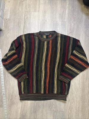 Vintage Protege Collection Large Multi Color Coogi Style Sweater Made in the USA