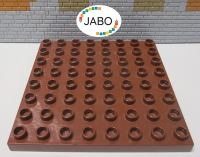 ( RB ) LEGO Duplo Grundplatte braun 8x8 Platte | eBay