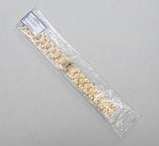 NOS Citizen Men's Gold Tone 18mm Bracelet Band 59-K0861 for Citizen Watches 