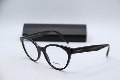 NEW PRADA VPR 01T 1AB-1O1 HAVANA AUTHENTIC FRAMES EYEGLASSES 51-18