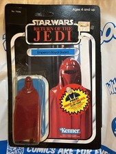 Vintage Star Wars ROTJ Emperor   s Royal Guard Sealed Unpunched 79 Card Back