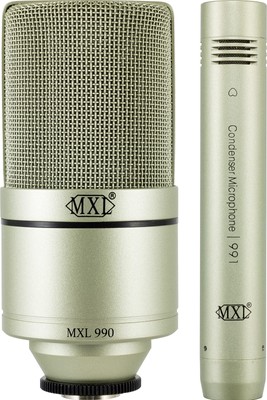 MXL 990/991 Condenser Microphone Bundle for Home Studio Recording