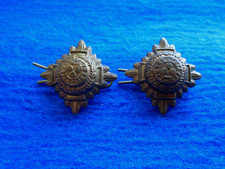 2 X BRITISH MILITARY OFFICERS BRASS RANK PIPS, 23X23X31MM (ON THE DIAGONAL)