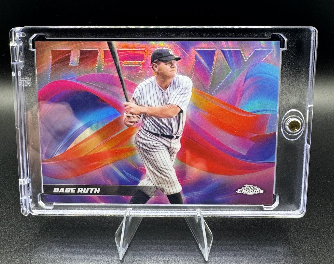 2025 Topps Chrome Helix BABE RUTH #HX-12 SSP RARE Case Hit New York Yankees