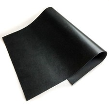 REAL Genuine Black Calf Hide Leather Thick Cow Sheet Craft 12x18 Inch 20x45cm