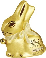 Lindt Gold Bunny White Chocolate Easter Bunny 100g – Iconic Foil Wrapped Bunny M
