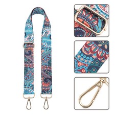 Retro Floral Pattern Banjo Strap Banjo Shoulder Strap Gift Banjo Strap